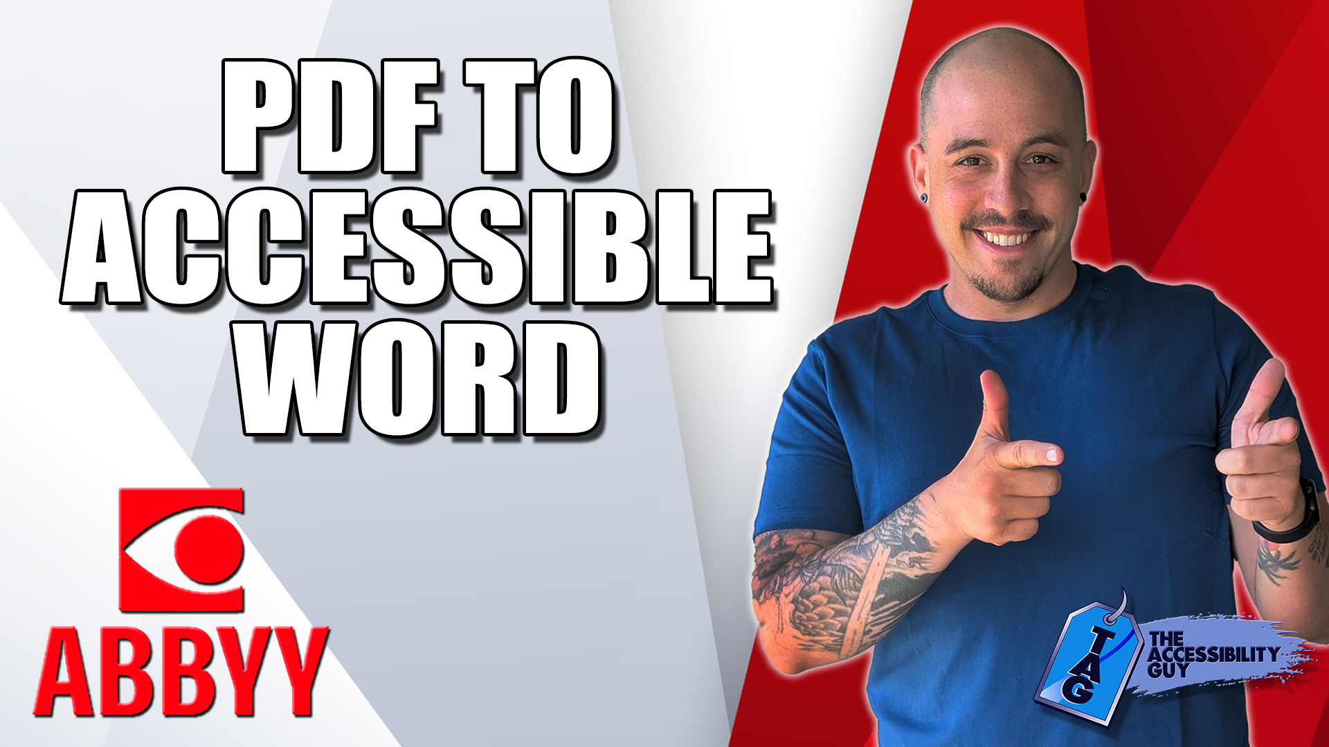 How to convert a PDF to Accessible Word using ABBYY FineReader